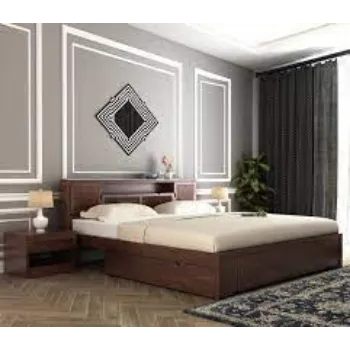 Durable Wooden Double Bed
